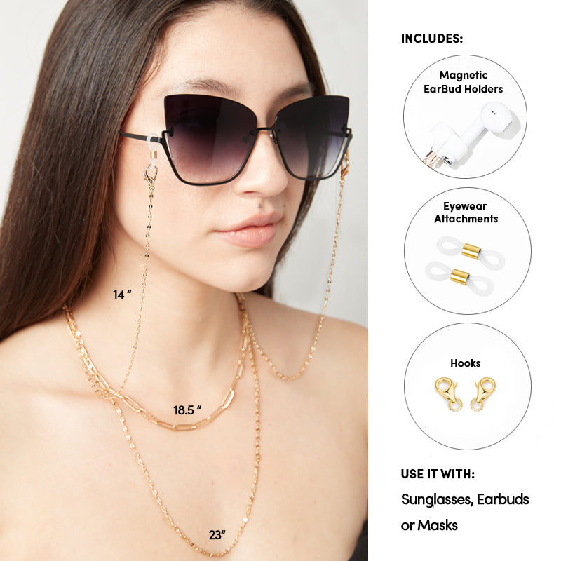 Infinity Necklace Chain in Gold - Elegant Jewelry for Women, Perfect for Everyday Wear, Gifts & Special Occasions