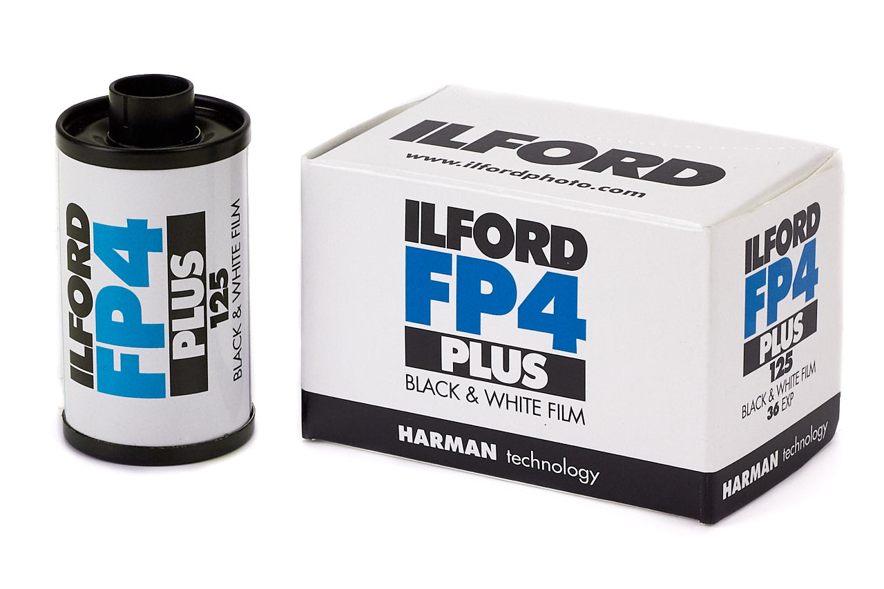 Ilford FP4 Plus 125 Black & White Film 35mm 36 Exposures - 5 Pack for Professional Photography & Street Shooting