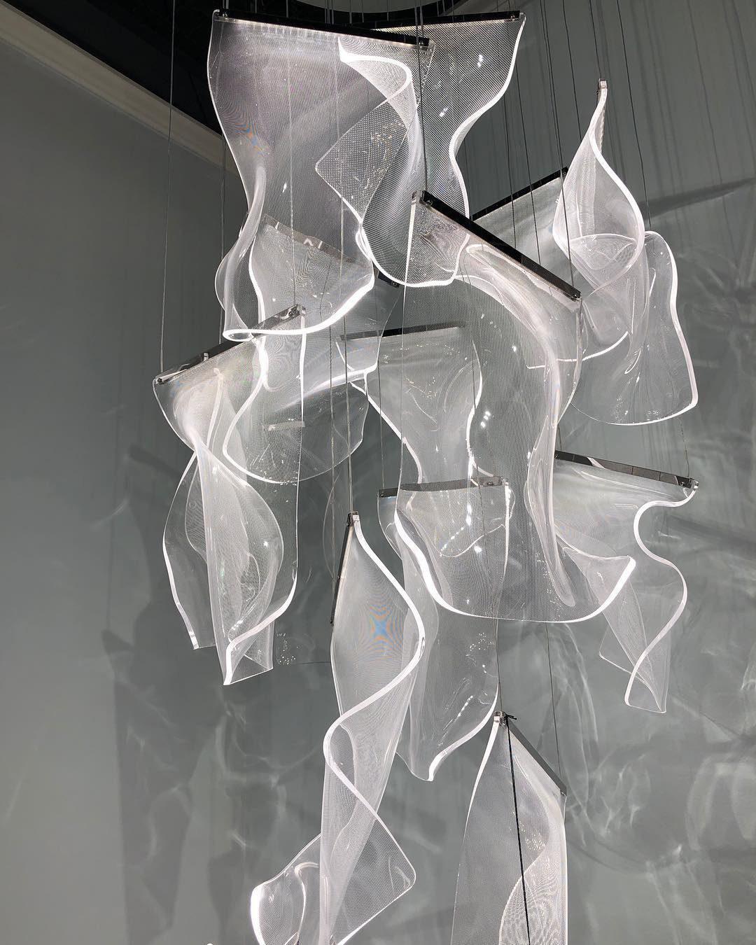 Modern Acrylic LED Chandelier - Energy Efficient Crystal Ceiling Light Fixture for Dining Room, Bedroom & Living Room Decor