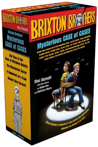 Brixton Brothers Mystery Book Series Set - The Case of Mistaken Identity, The Ghostwriter Secret, It Happened on a Train & Danger Goes Berserk - Perfect for Young Readers & Detective Story Lovers