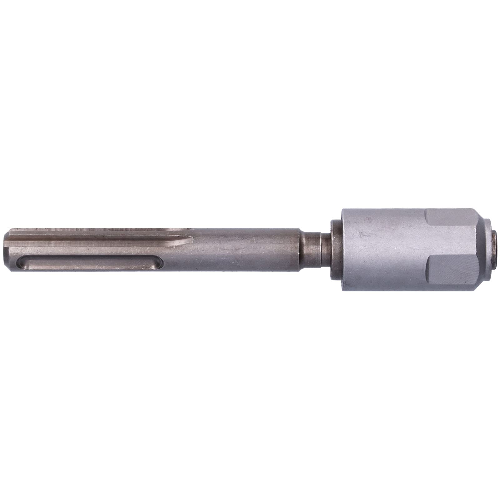 Round Shank to Hex Drill Bit Converter Adapter - 200mm Long Power Tool Accessory for Drilling, Woodworking & DIY Projects
