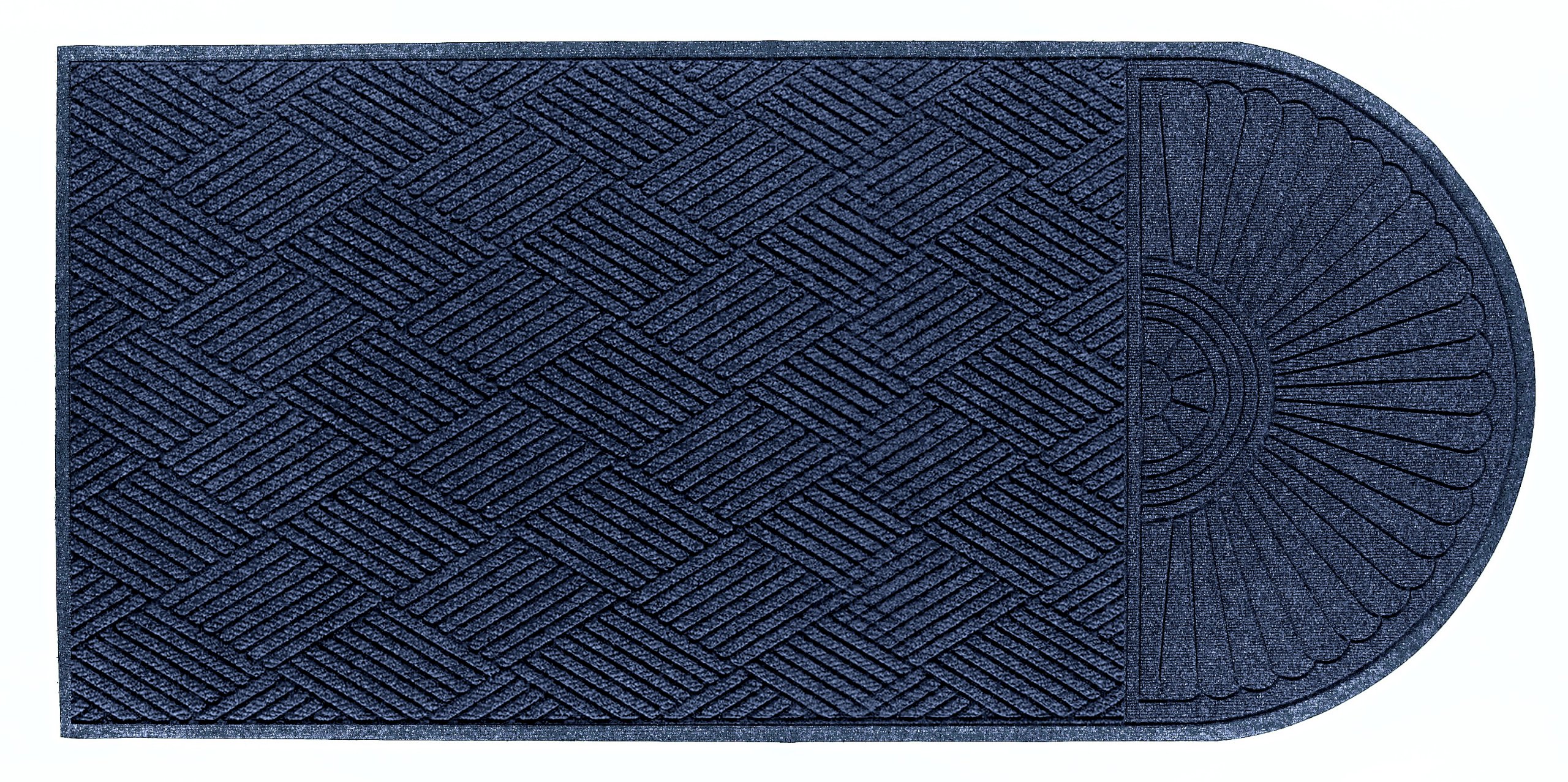 Premium M+A Matting 273 Waterhog Grand Classic Indoor/Outdoor Doormat - 10' x 3' Navy Polypropylene Fiber with Non-Slip SBR Rubber Backing | Perfect for High-Traffic Entrances, Mudrooms, and Commercial Spaces