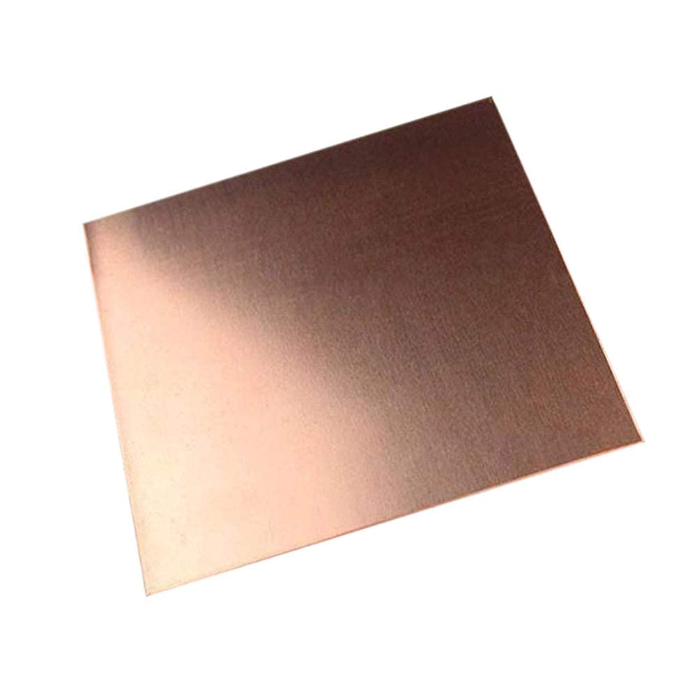 Pure Copper Sheet 2mm x 200mm x 200mm - High-Quality Copper Metal Foil for Jewelry Making, DIY Crafts, Metalworking & Home Decor Projects