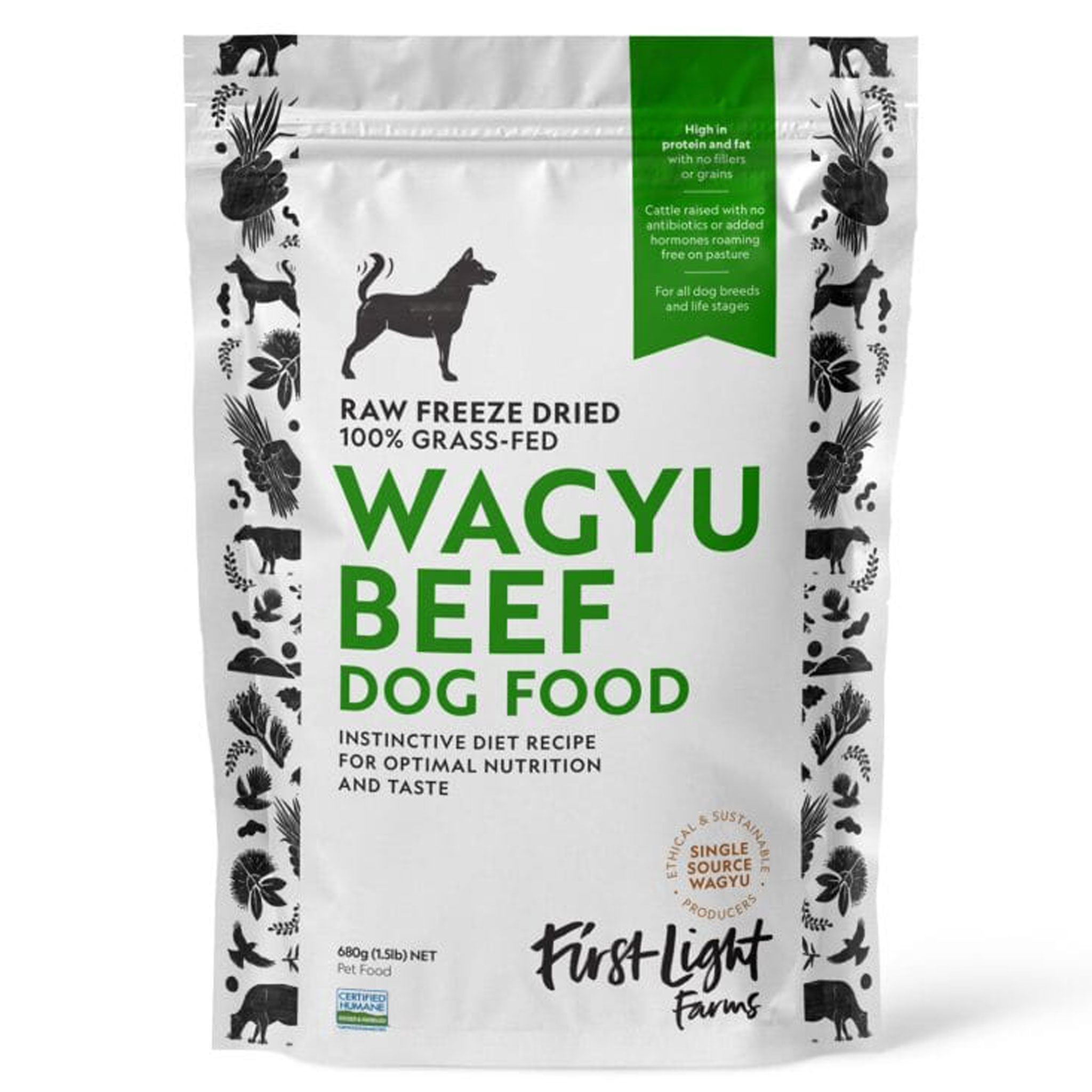 Premium Freeze Dried Wagyu Beef Dog Food - High Protein, Grain-Free, All-Natural Treat for Small & Large Dogs - Perfect for Training, Travel & Outdoor Adventures