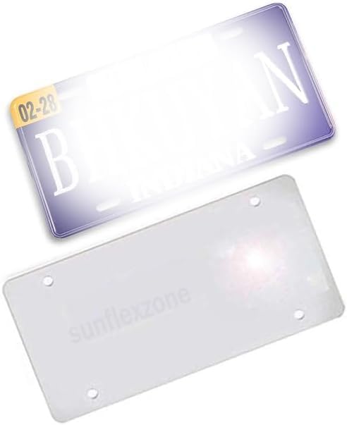Premium USA-Made Transparent Nanotechnology Reflective License Plate Frame - Durable License Plate Protector Cover (1PC) - Protect Your Vehicle Tag from Damage & Theft - Ideal for Cars, Trucks & SUVs