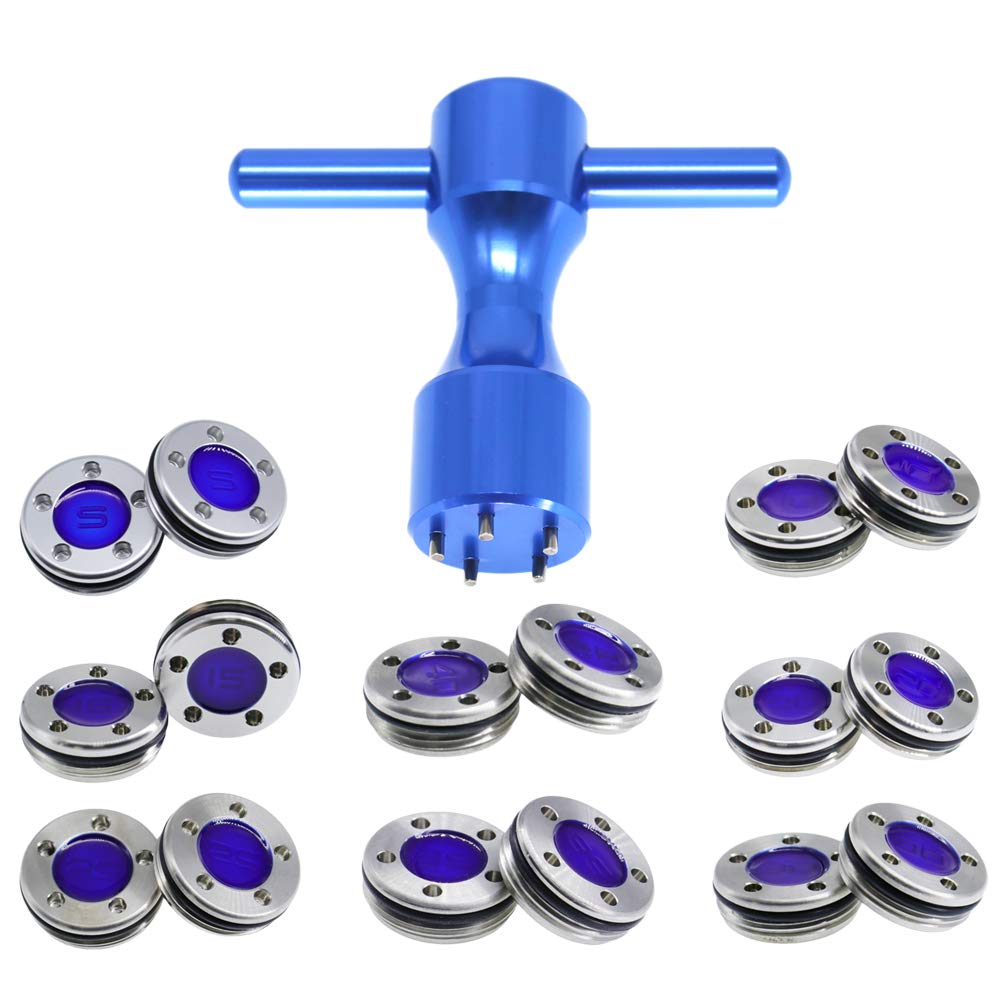 HISTAR 2Pcs Blue Golf Club Weight Kit with Wrench - Compatible with Titleist Scotty Cameron Putters | Perfect for Golf Club Customization & Performance Enhancement