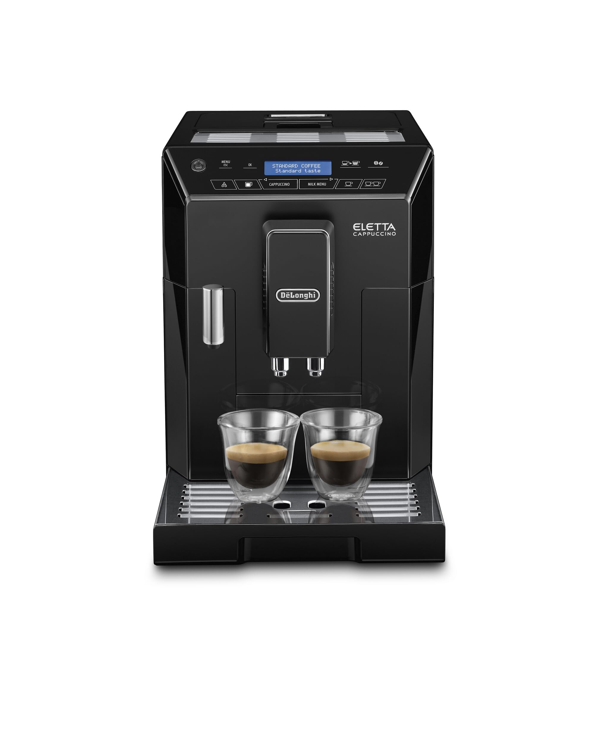 De'Longhi ECAM 44.660.B Super Automatic Espresso Machine - 15 Bar Pressure, LED Panel, Automatic LatteCrema Cappuccino, Self-Cleaning - Black - Perfect for Home & Office Coffee Lovers