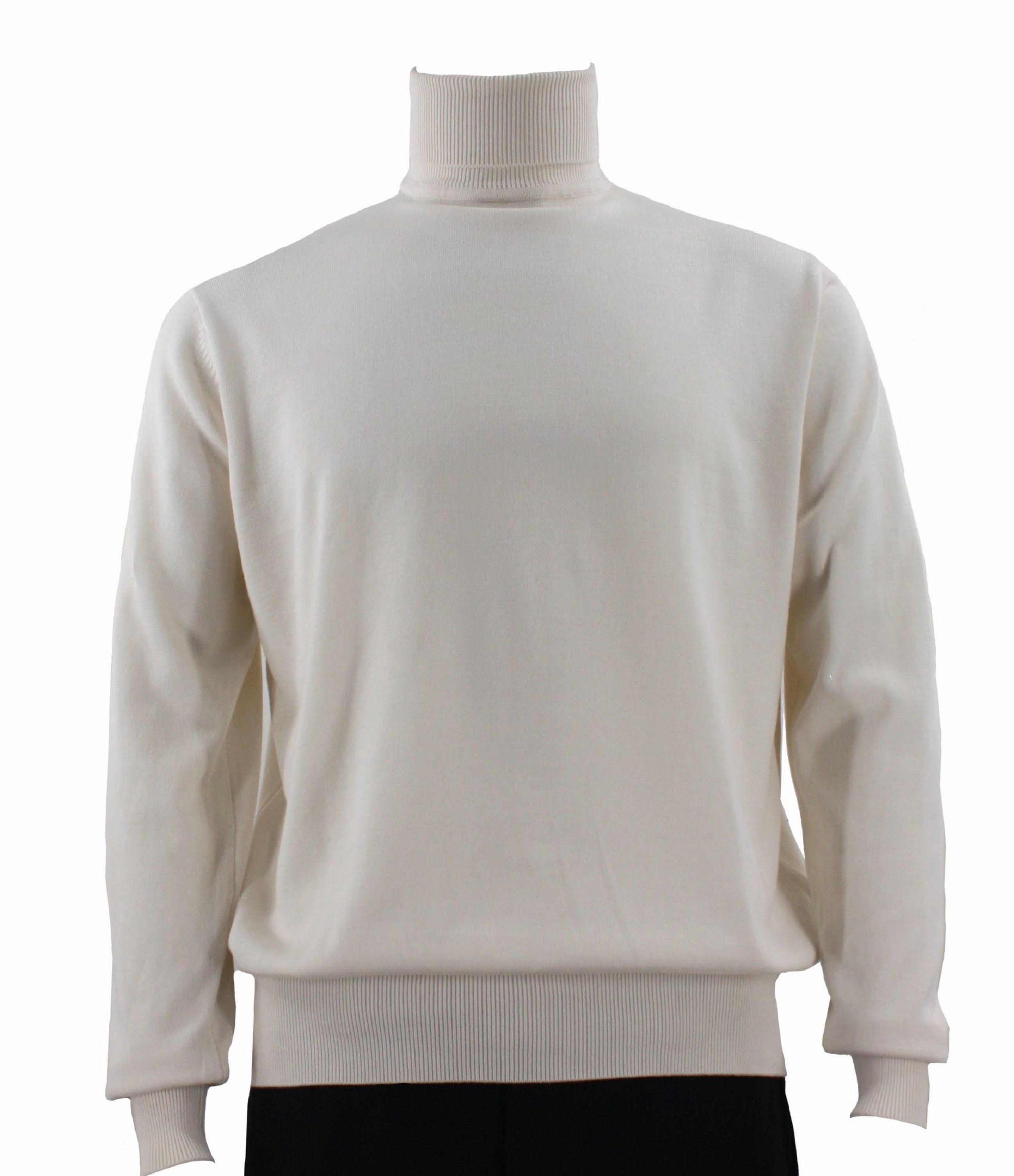 Bassiri Long Sleeve Turtleneck Ivory Sweater for Women - Soft Winter Knit Pullover, Perfect for Office Wear, Casual Outfits & Holiday Gatherings