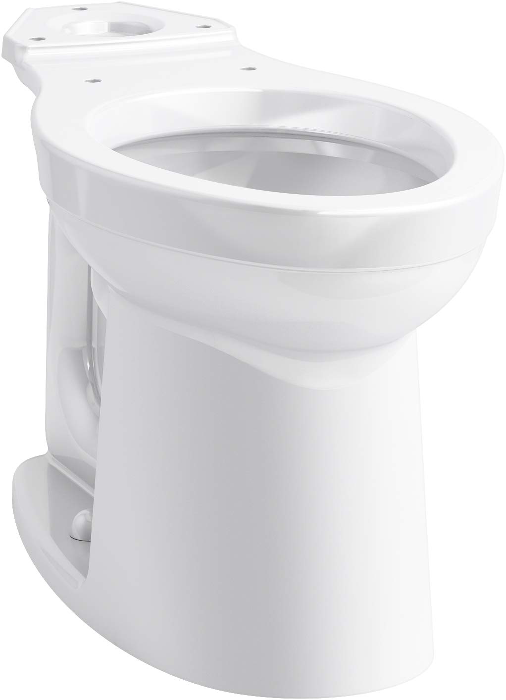KOHLER Kingston™ Comfort Height® Two-Piece Elongated Toilet 1.28 GPF - Right-Hand Trip Lever, Antimicrobial Finish, Tank Cover Locks - Perfect for Modern Bathrooms & Water-Efficient Homes