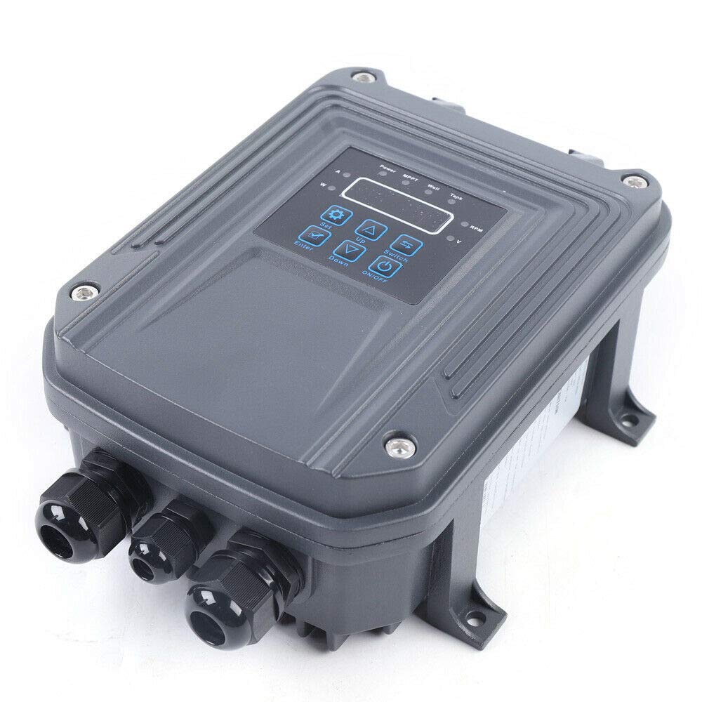 24V DC Deep Well Submersible Solar Water Pump - 3 Inch High Pressure MPPT Solar Powered Pump for Irrigation, Livestock Watering & Off-Grid Water Supply