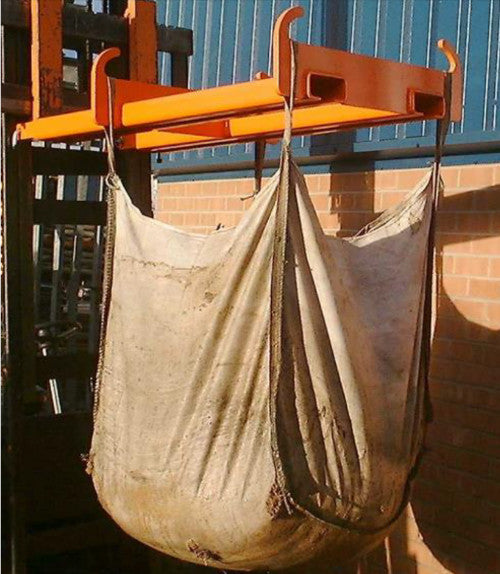 Heavy Duty Forklift & Telehandler Sand Bag Carrier Attachment - Secure & Efficient Material Handling for Construction & Warehouse Use