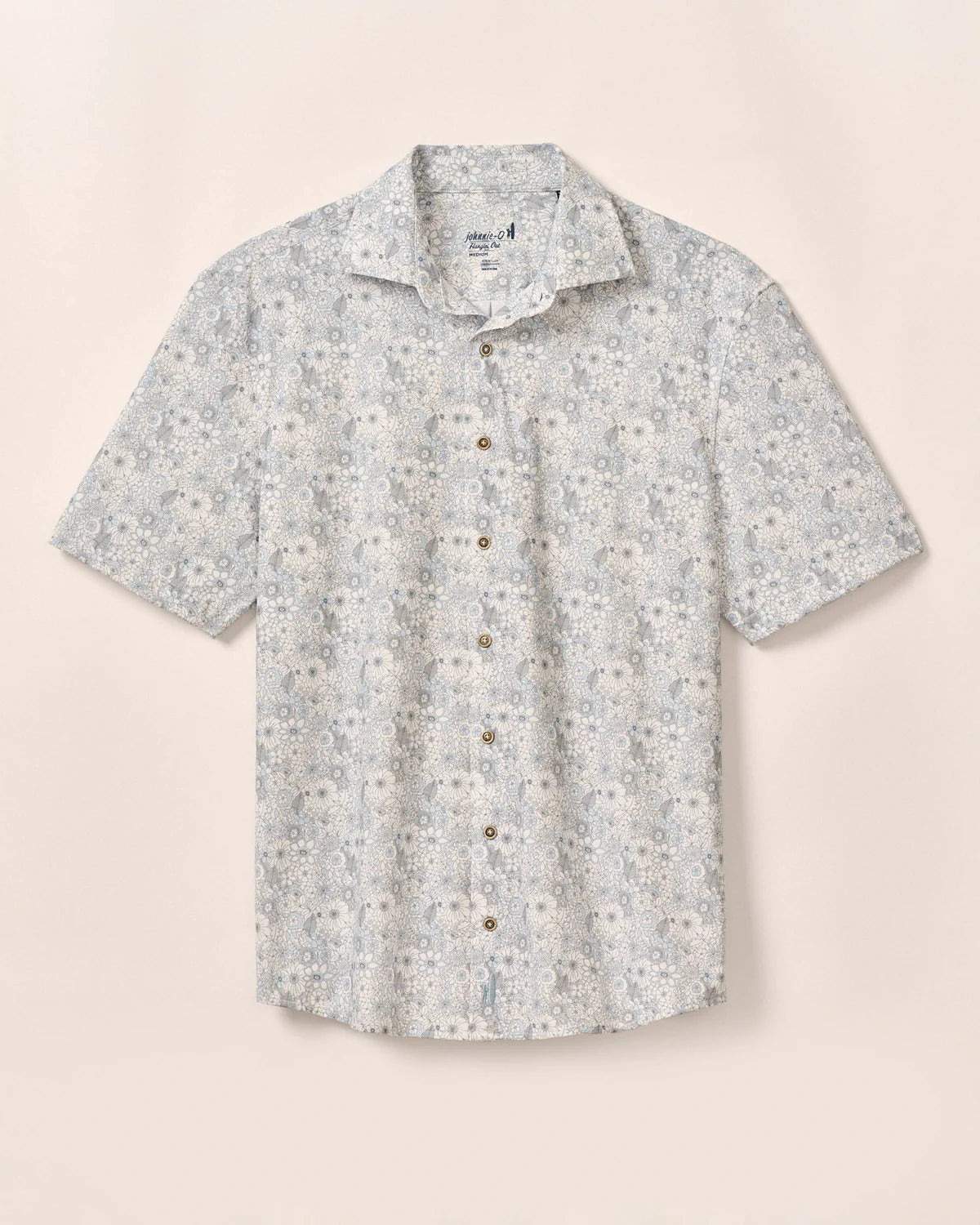 Johnnie-O Floral Short Sleeve Shirt for Men - Kayce Collection | Casual Summer Button Down Shirt for Beach, Golf & Outdoor Activities