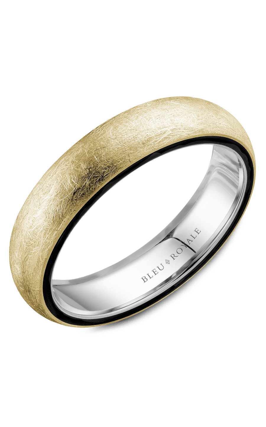 Bleu Royale Men's Wedding Band RYL 063YW5 - 14K Yellow Gold Classic Ring for Grooms & Engagement - Perfect for Weddings, Anniversaries & Special Occasions
