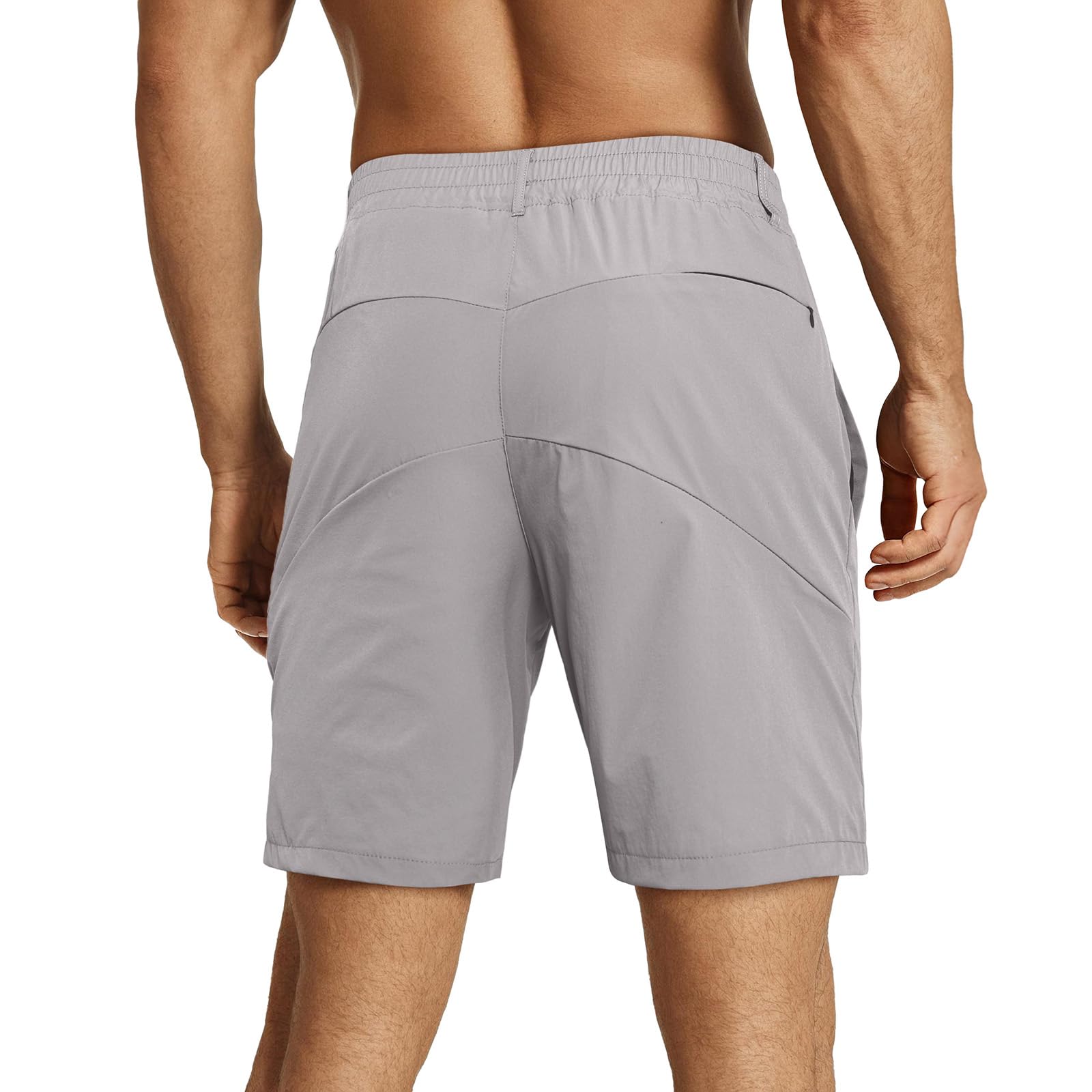 Heyfanee Men's 7 Inch Athletic Shorts with Zipper Pockets & Liner - Lightweight Workout Running Gym Shorts for Men - Perfect for Summer Training, Jogging & Outdoor Sports