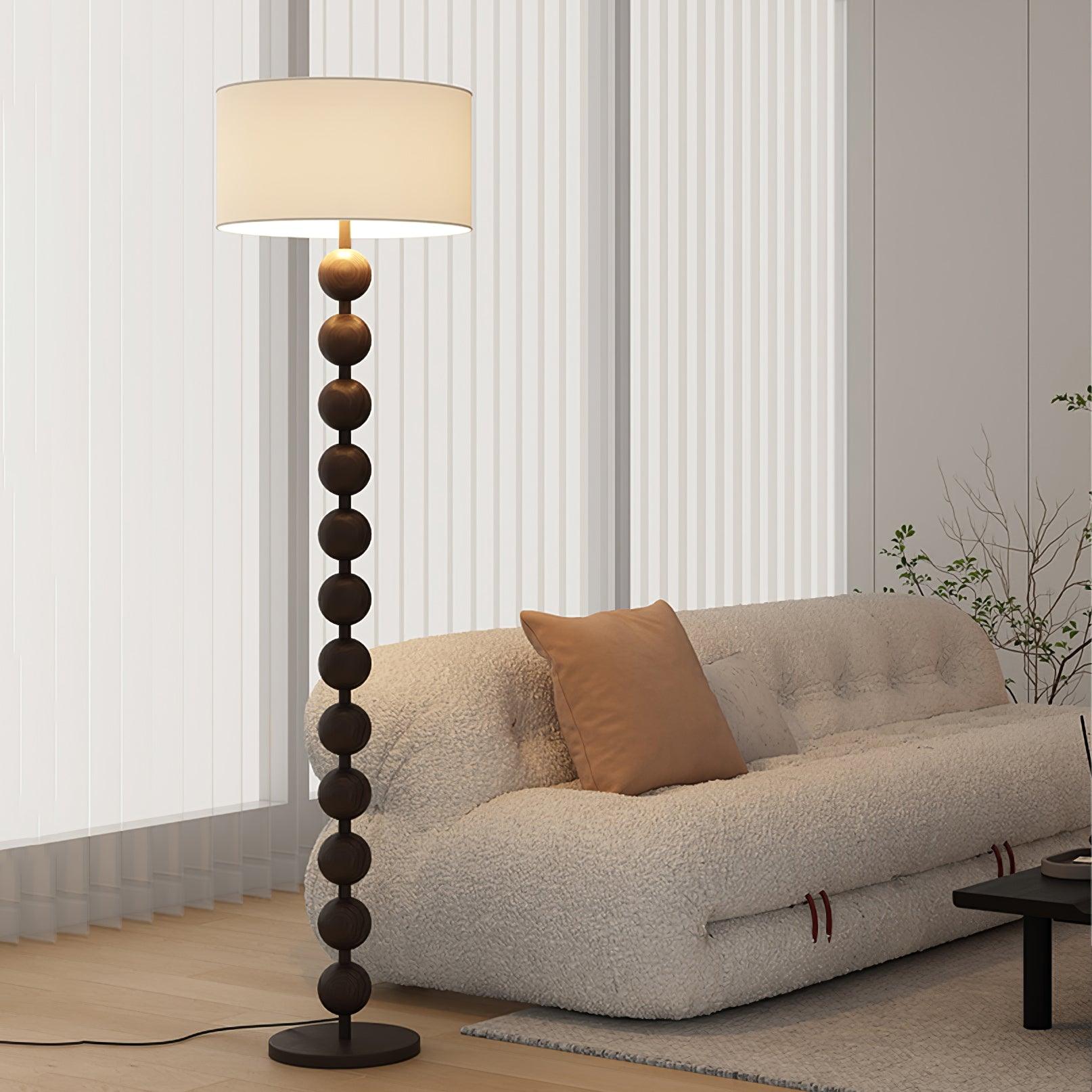 Hugo Barbell Floor Lamp - Modern Industrial Style Adjustable Standing Light for Living Room, Bedroom, or Office - Perfect for Reading, Working, and Ambient Lighting