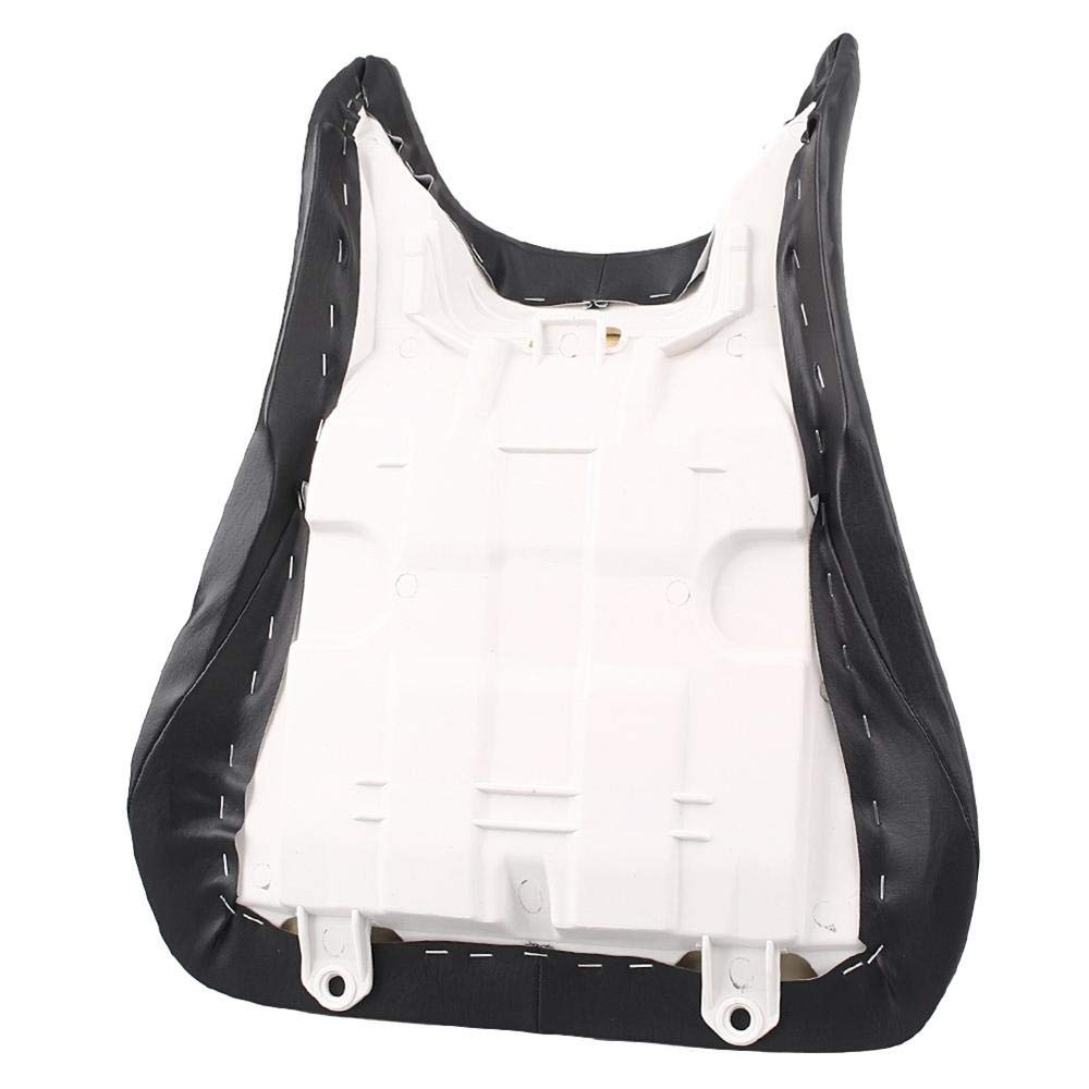 Premium Motorcycle Leather Seat Pad - Compatible with Yamaha YZF R6 2003-2005 & R6S 2007-2009 - Black - Comfortable Solo Pillion Seat Cover for Long Rides & Daily Commuting