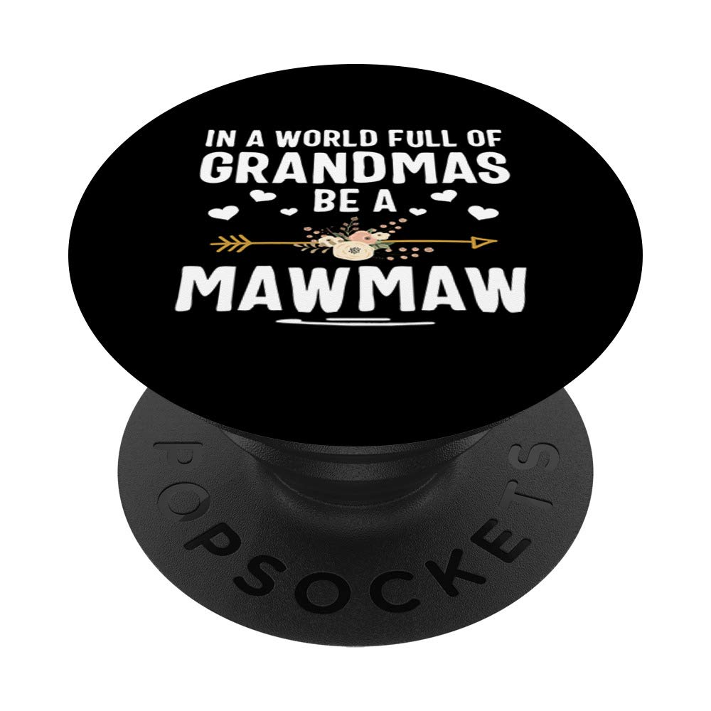 Swappable PopGrip for Phones & Tablets - Thanksgiving 'Mawmaw' Design | Perfect for Family Gatherings & Holiday Gifts
