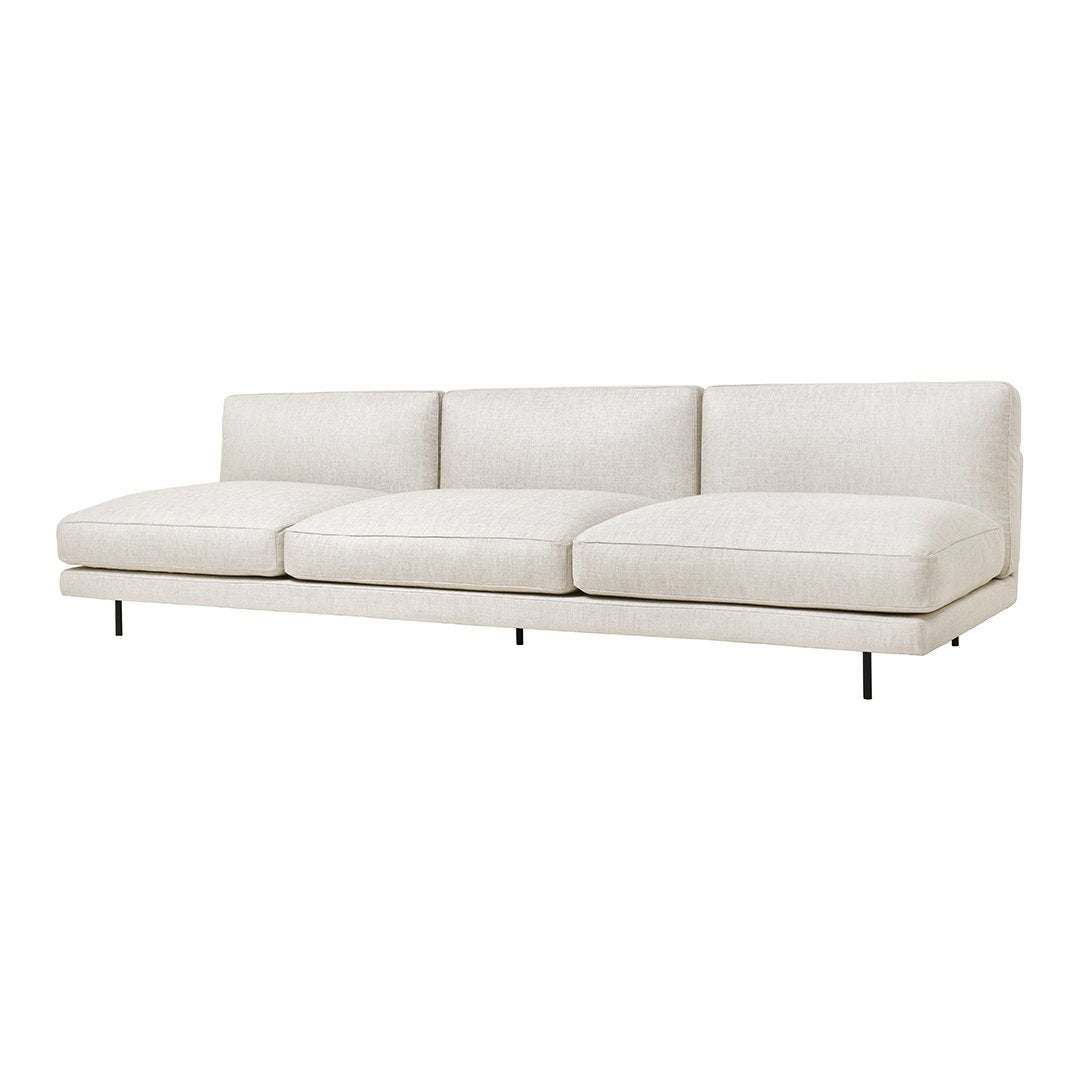 Flaneur 3-Seater Armless Sofa - Modern Minimalist Loveseat for Small Spaces - Perfect for Apartments, Living Rooms & Home Offices