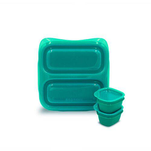 Goodbyn Small Meal + 2 Dippers - Bento Lunch Box for Kids, Adults | Eco-Friendly, Leak-Proof Food Container | Perfect for School, Work, Picnics & Travel
