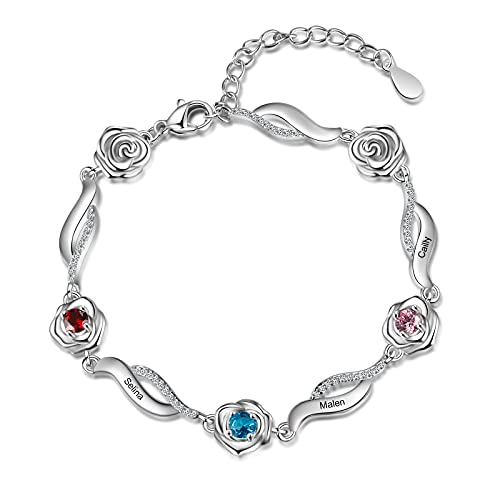 Rose Bracelet-3 Stones