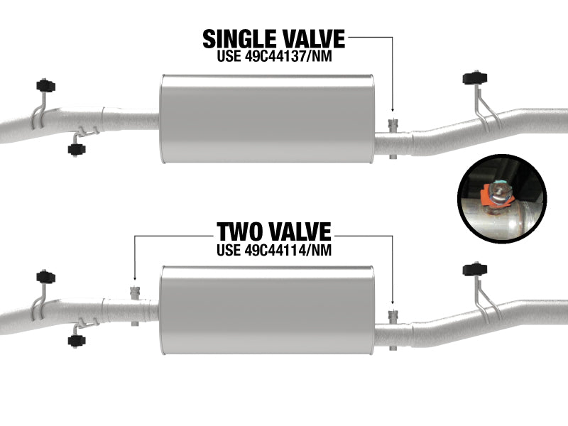 aFe 20-21 GM Trucks V8 6.2L 409 Stainless Steel Muffler Delete Pipe - Performance Exhaust Upgrade for Silverado, Sierra & GMC Pickup Trucks