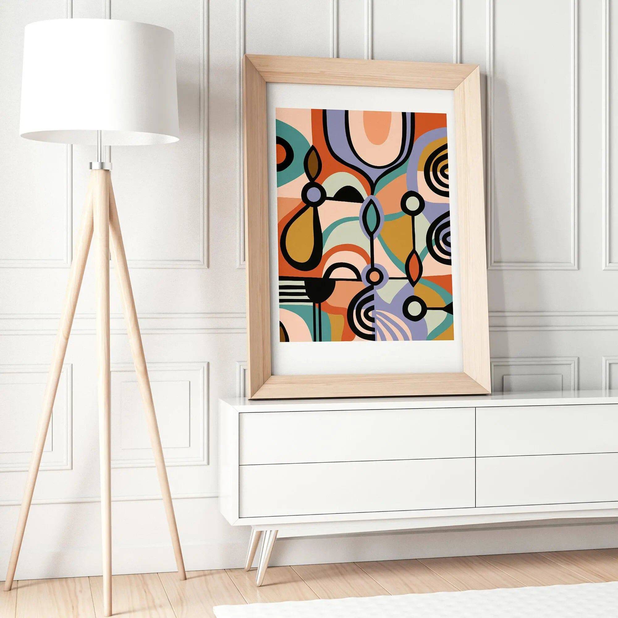 Modern Abstract Wall Art Print - Contemporary Home Decor for Living Room, Bedroom & Office - Premium Canvas Painting for Stylish Interiors