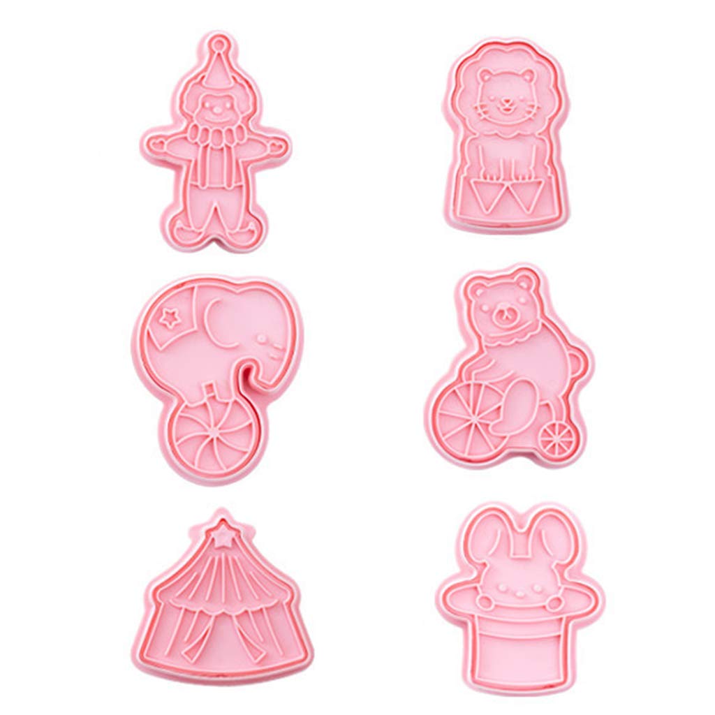 Sterose 6Pcs Animal Cookie Cutters - Rabbit for Baking & Fondant Decor