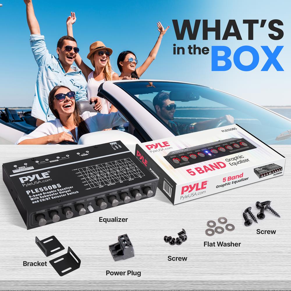 5 Band Graphic Equalizer - Professional Audio EQ for Home & Studio - Perfect for DJs, Musicians & Audiophiles