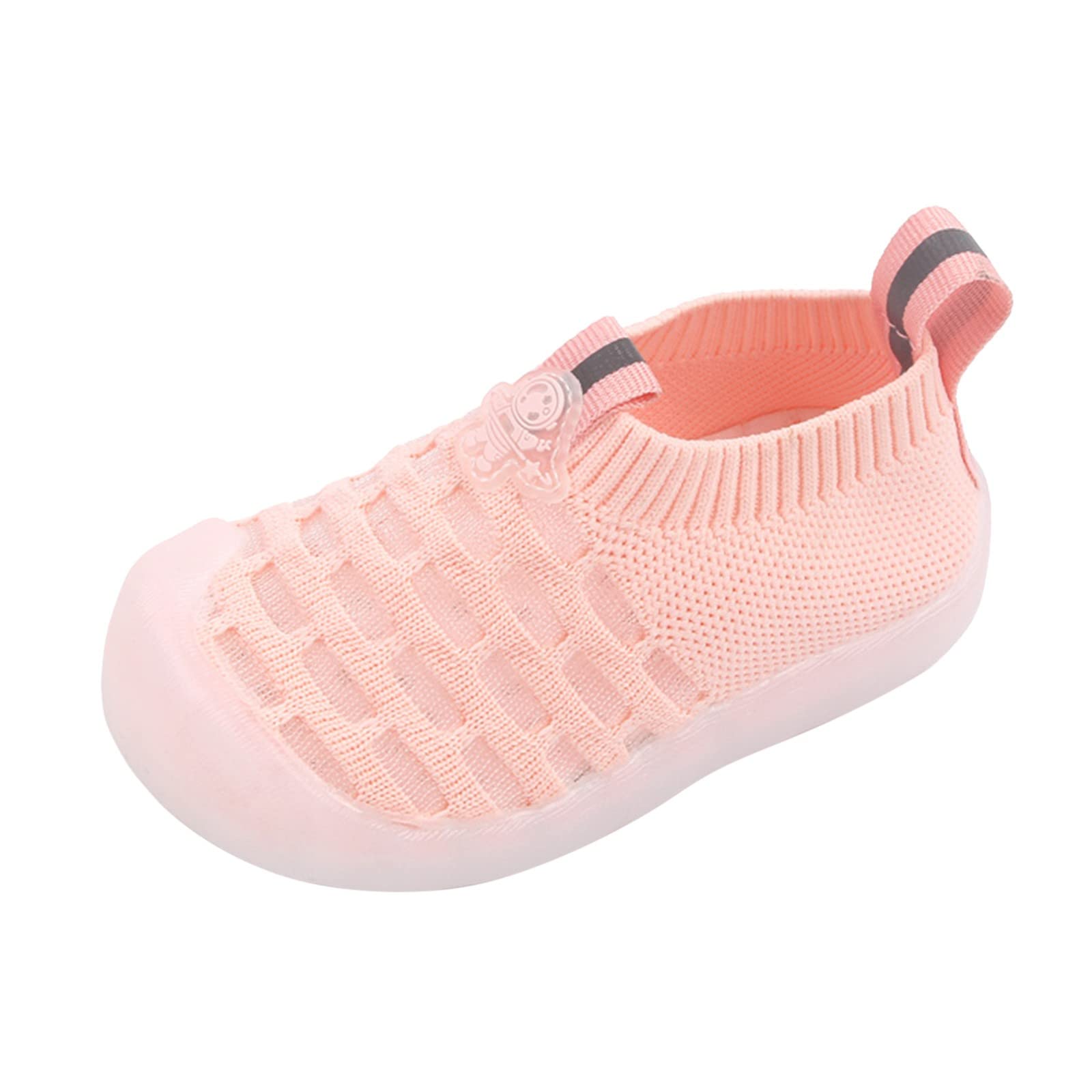 Girls' Breathable Mesh Leisure Shoes - Soft Sole Sports Socks Sneakers for Toddler & Baby Girls | Perfect for Playtime, School & Outdoor Activities