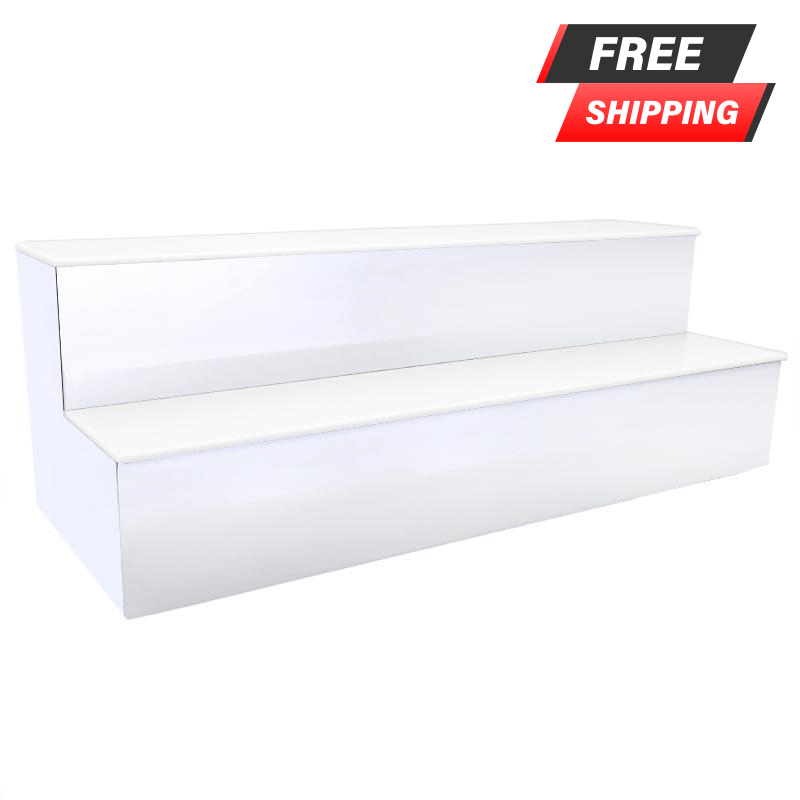 BarConic® LED Liquor Bottle Display Shelf - 2-Tier Polished Mirrored Metal Bar Shelf with Adjustable Lengths | Perfect for Home Bars, Restaurants & Nightclubs