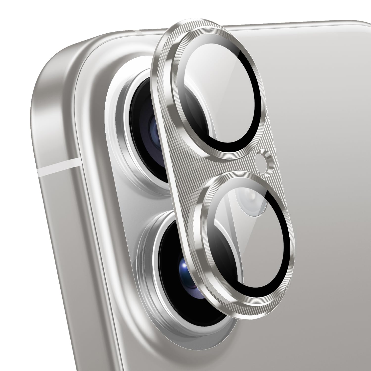 Korecase iPhone 16 Plus/iPhone 16 Camera Lens Protector - Tempered Glass Metal Cover with Strong Adhesive for iPhone 16 (6.1