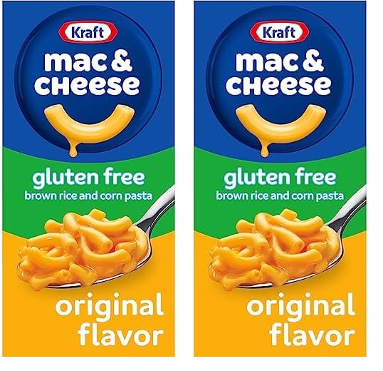 Gluten Free Kraft Macaroni and Cheese - 2 Pack | Vegan & Dairy Free Pasta | Quick Lunch, Kids Meals, and Comfort Food