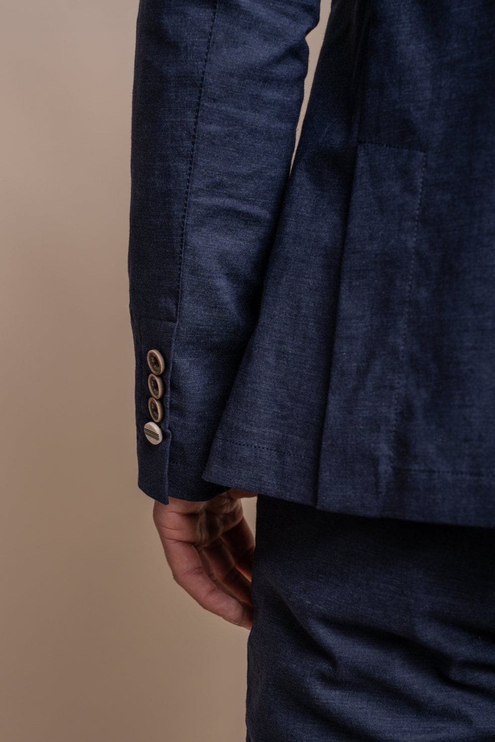 Cavani Alvari Men's Navy Blazer Slim Fit Single Breasted Business Jacket - Perfect for Office, Weddings & Formal Events