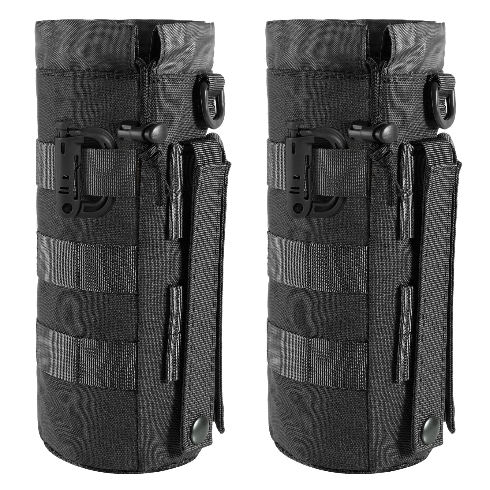 Tactical MOLLE Water Bottle Pouch - Military Hydration Carrier for Hiking & Camping