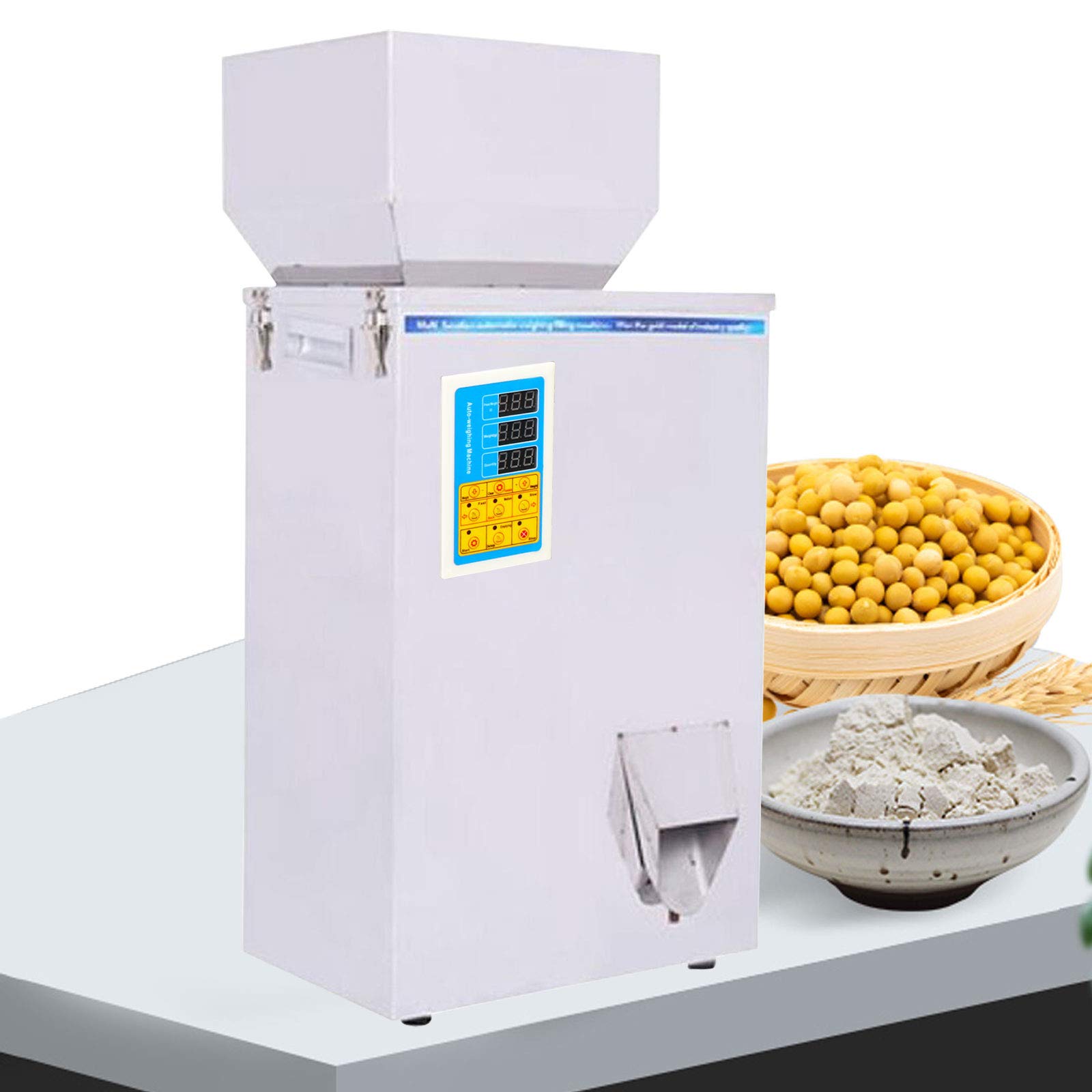 10-500g Automatic Weighing & Filling Machine - Precision Particle Dispenser for Cereal, Grains, Tea | Commercial Food Packaging Equipment for Bulk Goods, Spices & Dried Ingredients
