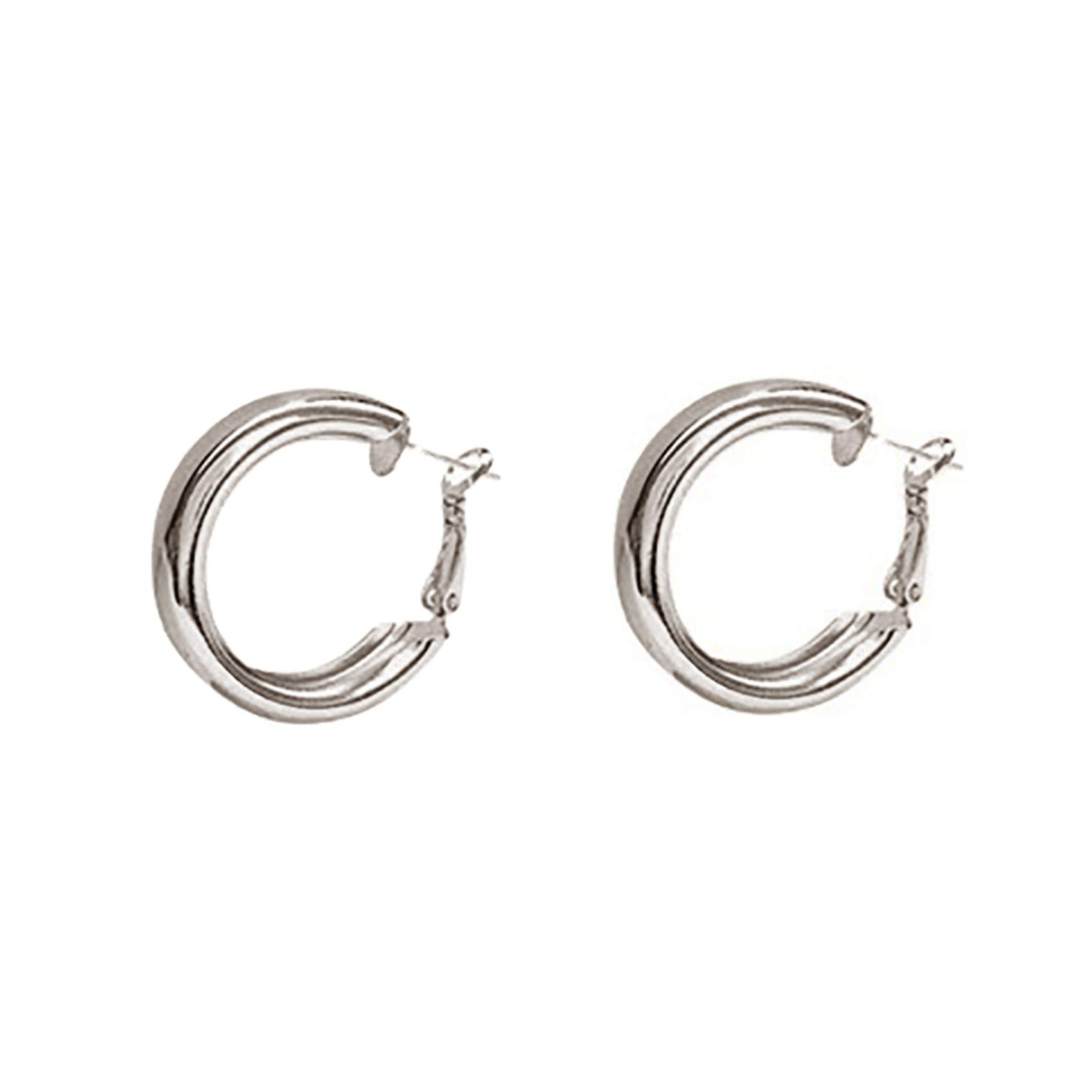 Chunky Hoop Earrings for Women - Underleaf Thick Huggie Hoop Jewelry Set - Trendy Birthday & Christmas Gifts for Her - Perfect for Parties, Dating & Everyday Wear