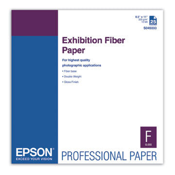 Epson Exhibition Fiber Paper 8.5x11 Inches - 25 Sheets Pack - Premium Matte Photo Paper for Art Prints, Photography & Framing - Ideal for Home Decor, Office Display & Gift Presentations