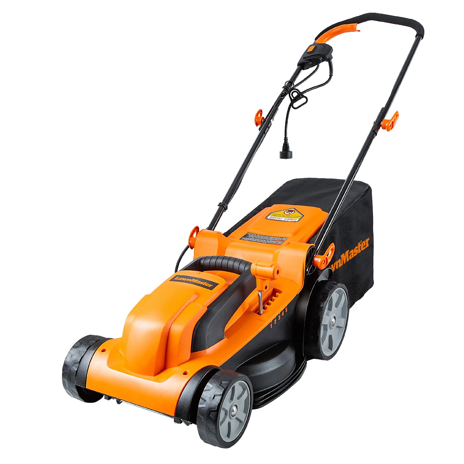 LawnMaster MEB1114K 15-Inch 11AMP Electric Corded Lawn Mower - Lightweight & Powerful for Small to Medium Yards - Perfect for Home Lawn Care & Garden Maintenance