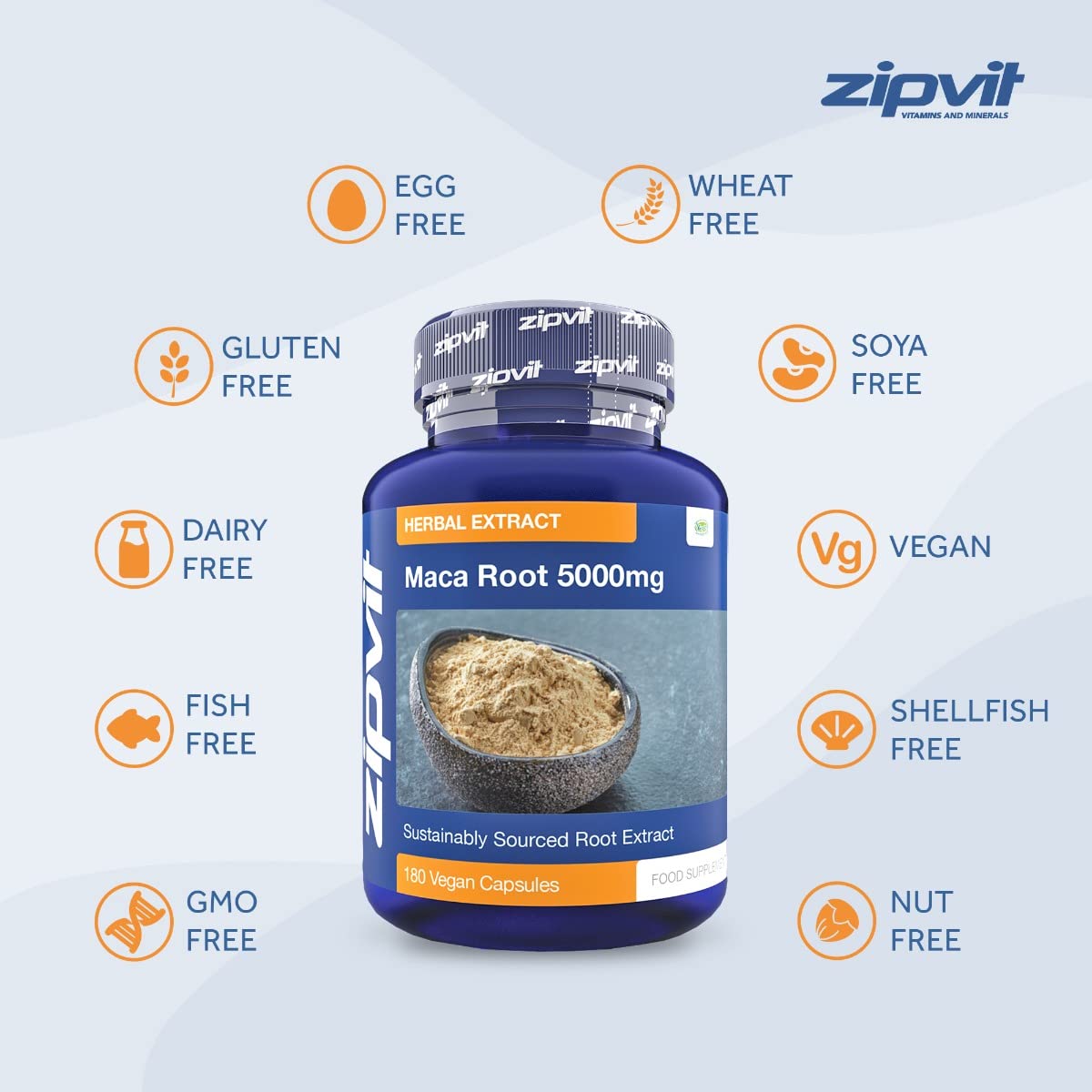 5000mg Premium Maca Root Capsules - Black & Yellow Maca Extract | 180 Vegan Capsules (6 Month Supply) | Vegetarian Society Approved | Natural Energy Booster for Men & Women | Supports Hormonal Balance & Vitality | Perfect for Fitness Enthusiasts & Busy Professionals