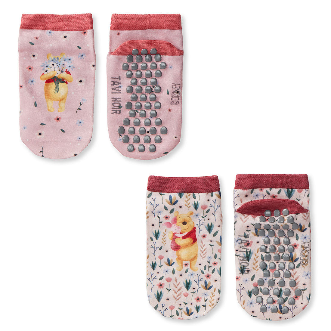 Tavi Noir Grip Socks for Women - Non-Slip Disney Tiny Soles - Perfect for Yoga, Pilates, Barre & Home Workouts