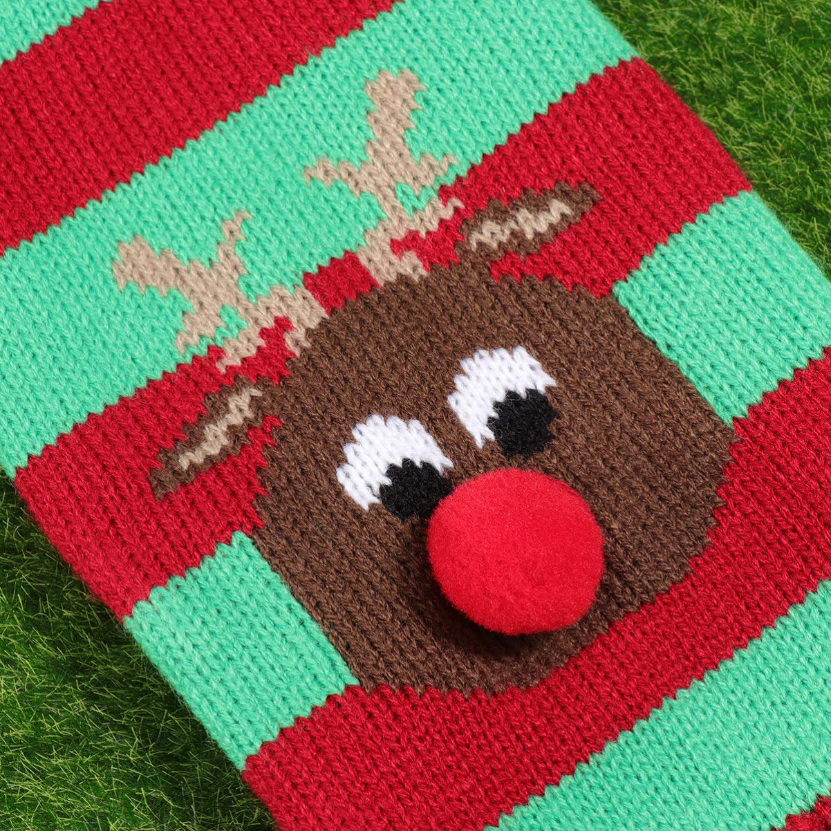 Baluue Christmas Pet Sweater - Cozy Santa Claus Costume for Dogs & Cats - Festive Holiday Winter Clothes for Pet Parties & Family Gatherings - Red Pet Apparel for Christmas Photos & Indoor Celebrations