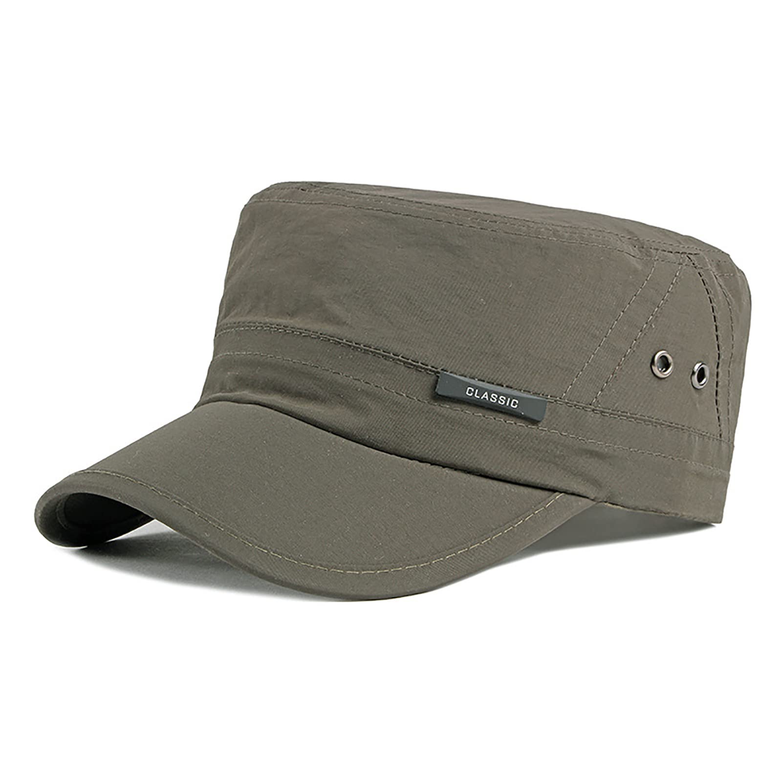 Military Hats for Men & Women - Adjustable Army Cadet Cap, Unisex Flat Baseball Sun Hat by CustforU | Perfect for Outdoor Activities, Hiking, Camping & Military Enthusiasts