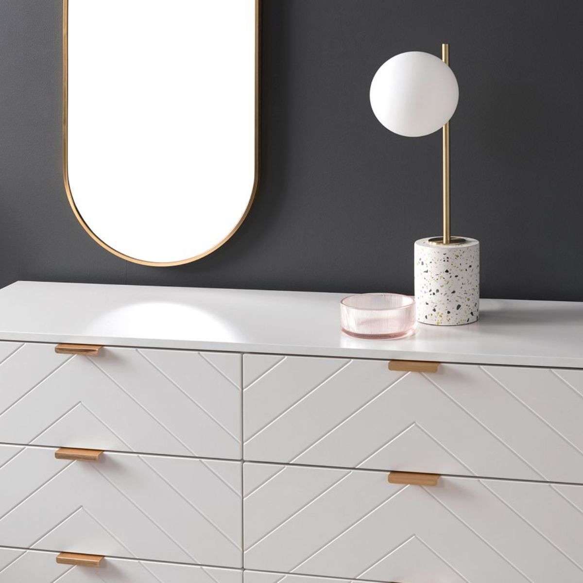Inca 6-Drawer White Dresser - Perfect for Bedroom Storage & Organization | Modern Minimalist Furniture