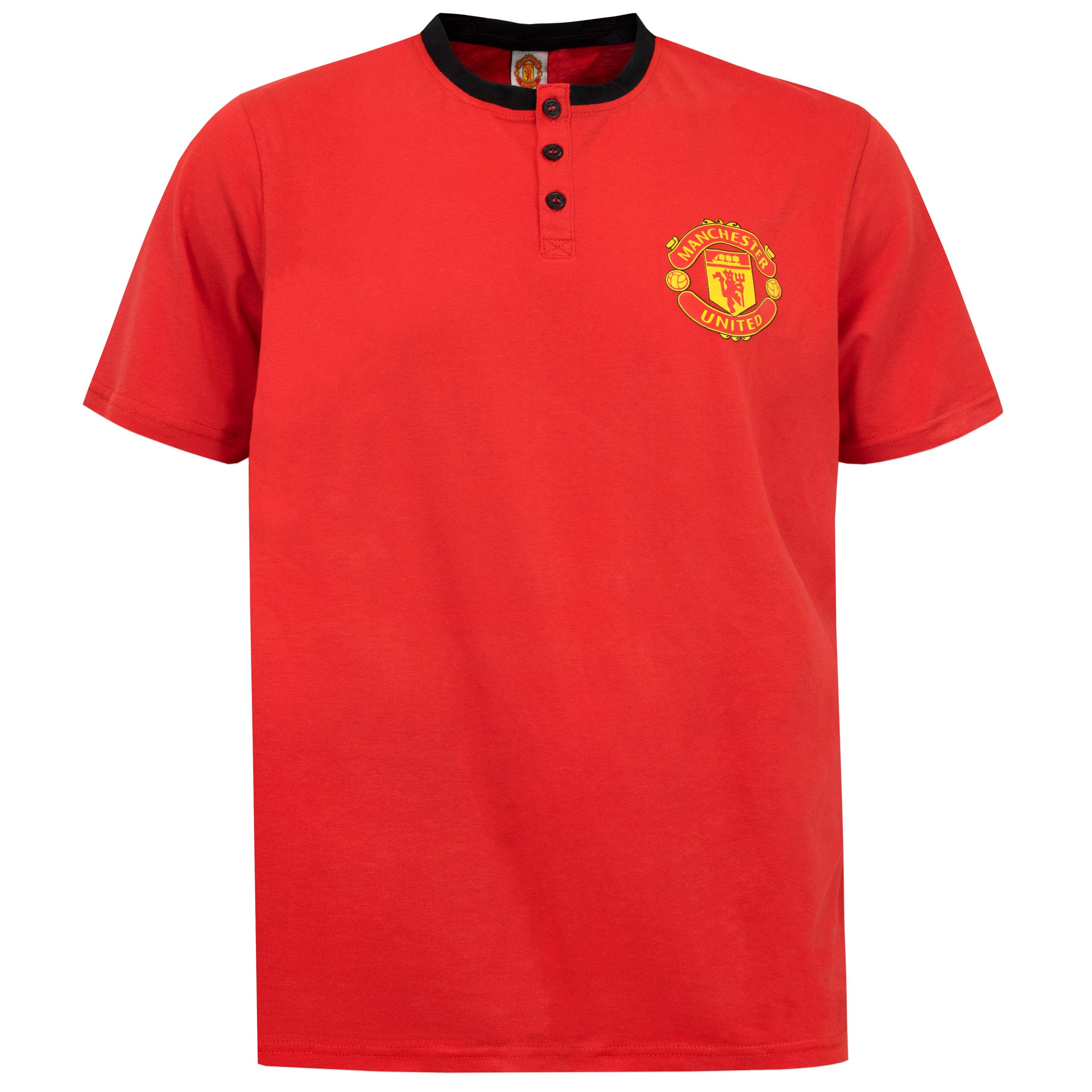 Manchester United Men's Red Pajama Set - Comfortable Sleepwear for Fans, Size S-XXL - Perfect for Gifts, Game Nights & Relaxing at Home