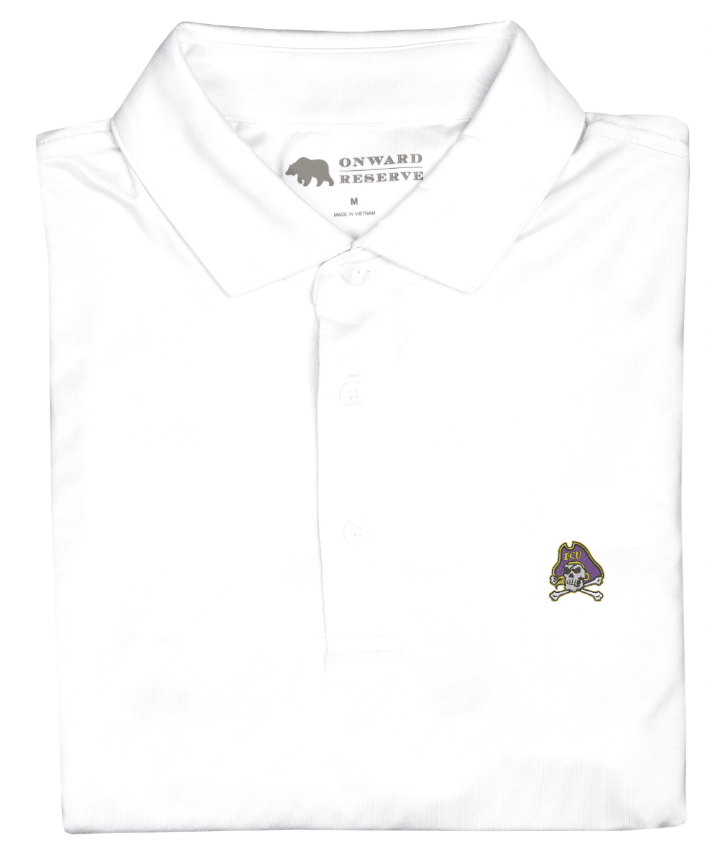 East Carolina Solid Performance Polo Shirt for Men - Breathable, Moisture-Wicking Golf & Casual Wear - Perfect for Sports, Office & Outdoor Activities