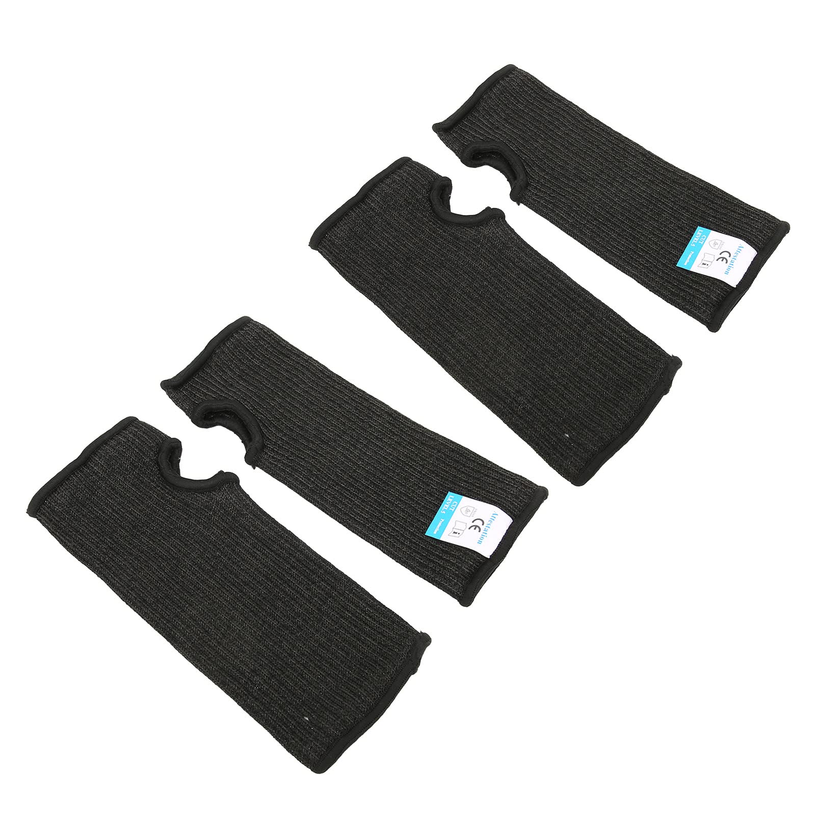 Anti-Scratch Thickened Arm Protection Sleeves for Men - Black Work Safety Sleeves for Assembly Line, Warehouse & Mechanical Work - Durable & Comfortable Arm Guards