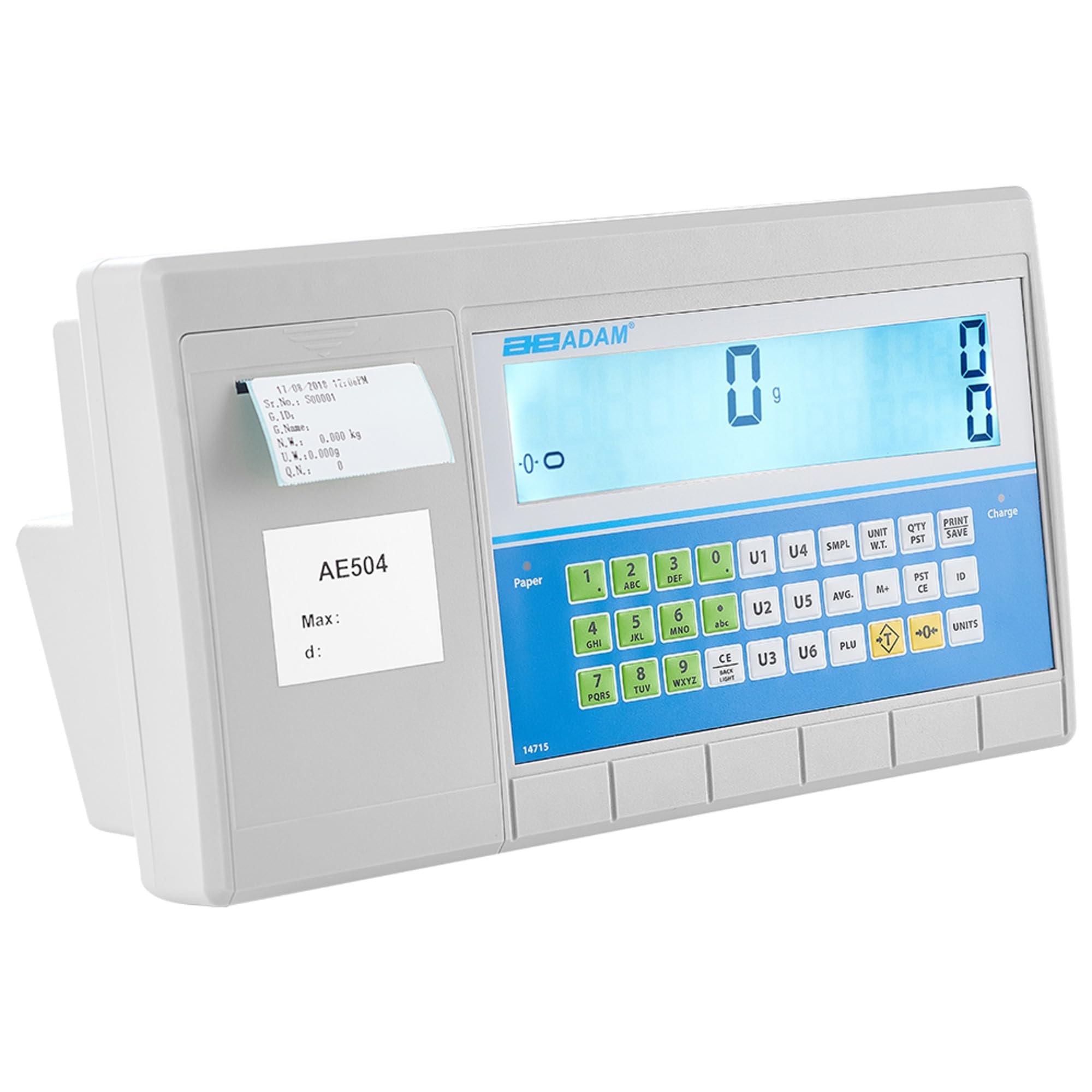 Adam Equipment AE-504 Digital Precision Scale Indicator - High Accuracy Weighing Display for Industrial, Laboratory & Commercial Use