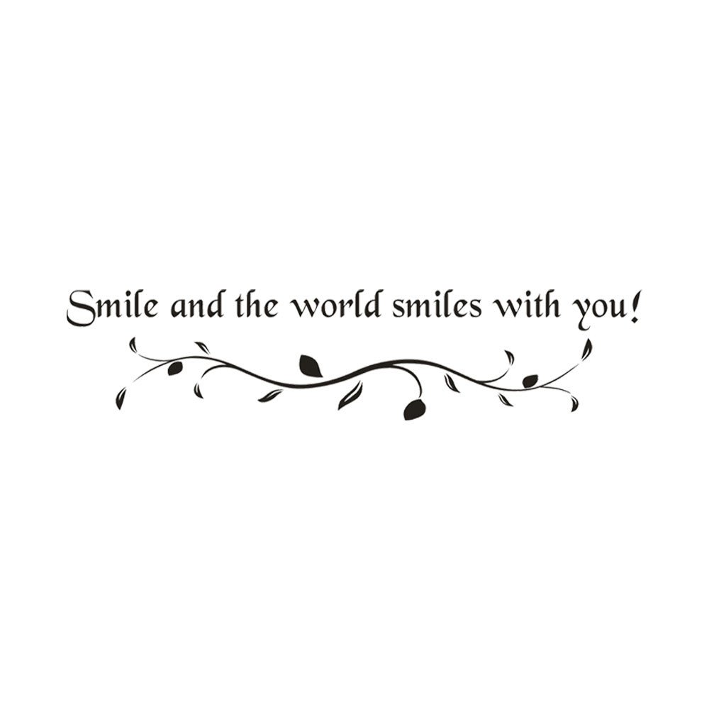 Celendi Beach Wall Art - Removable Smile Stickers for Home & Room Decor - Perfect for Living Room, Bedroom, Nursery & Office