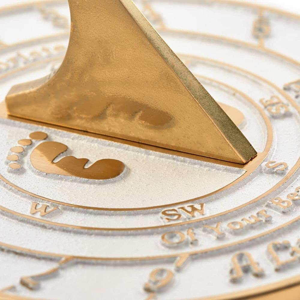 NauticalMart Creative Sundial - Unique Baby Gift for Newborns, Christening, or 1st Birthday | Outdoor Garden Decor & Educational Toy for Kids