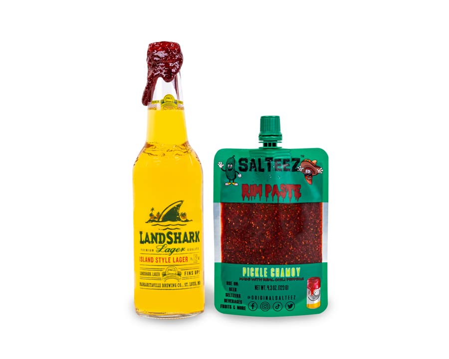 Salteez Rim Paste - Tangy Pickle Chamoy Rim Paste for Beers, Seltzers, Cocktails & Snacks (2 Pack) | Perfect for Margarita Rims, Micheladas & Party Snack Seasoning